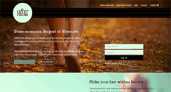 Desktop Screenshot of afternote.com